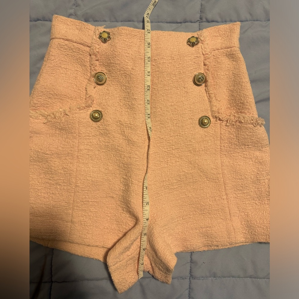 Pink Zara tweed/textured skirt size M. Gently used. - Picture 7 of 9